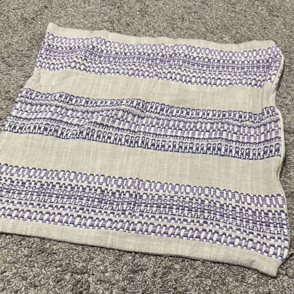 Crate & Barrel Striped Pillow Cover